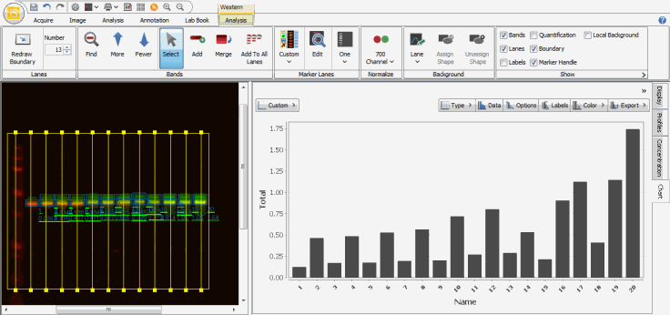 Image Studio Western Analysis with chart