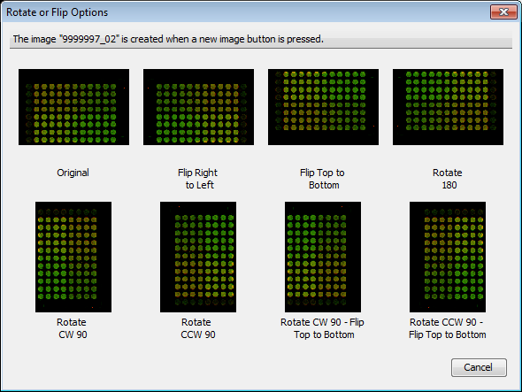 Image Studio 5.0 Rotate or Flip Options dialog